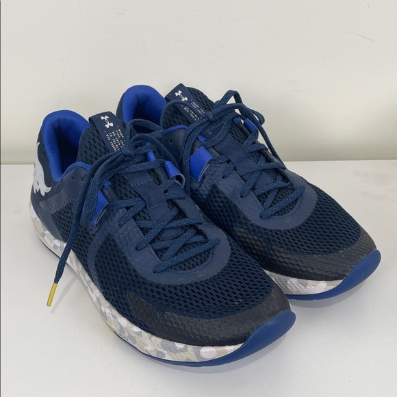 Under Armour Project Rock BSR 2 Marble Academy Men’s 11 Blue Athletic Sneakers - Picture 1 of 8